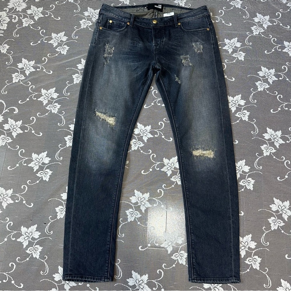 Love Moschino Blue Distressed Jeans